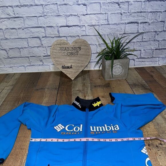 Columbia Omni-Shade Size S Blue Highroad Full Zip Cycling jacket - Picture 9 of 15
